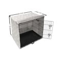 thumbnail image 6 of Abstract Art Dog Crate Cover, Monochrome Illustration Folkloric Tribal Geometric Shapes Along Stripes, Easy to Use Pet Kennel Cover Small Dogs Puppies Kittens, 7 Sizes, Pale Taupe White, by Ambesonne, 6 of 6