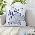 thumbnail image 6 of ZICANCN Cartoon Cute Ghost Decorative Throw Pillow Covers, Bed Couch Sofa Decorative Knit Pillow Covers for Living Room Farmhouse 24"x24", 6 of 8