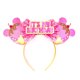 thumbnail image 1 of Diadema con orejas de Mickey Mouse para mujer, diadema con lentejuelas rojas, lazo de cumpleaños para niña, diademas de Minnie para bricolaje, accesorios para el cabello Disneyland, regalo para niños, 1 of 5