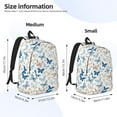 thumbnail image 3 of KLL Butterfly Print Travel Laptop Backpack - College Backpack Business Work Bag Nurse Bag Casual Daypack for Weekender Business Hiking -Small, 3 of 6
