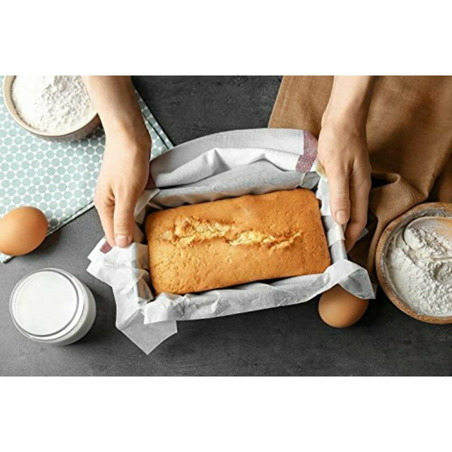 Nicole Collection Kitchen Parchment Paper Roll 25 Square Feet 12"x25'' [BULK] (250 Square Feet (10 Packages))