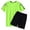 Light Green, variant on Uikmnh Men's Summer Outdoor Sports Short Sleeved Shorts Running Casual Two Piece Set