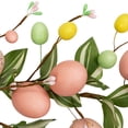 thumbnail image 5 of Northlight Easter Eggs and Flower Buds Artificial Garland - 6' - Pink, 5 of 9