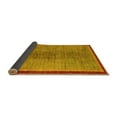 thumbnail image 2 of Ahgly Company Indoor Round Abstract Yellow Modern Area Rugs, 7' Round, 2 of 4