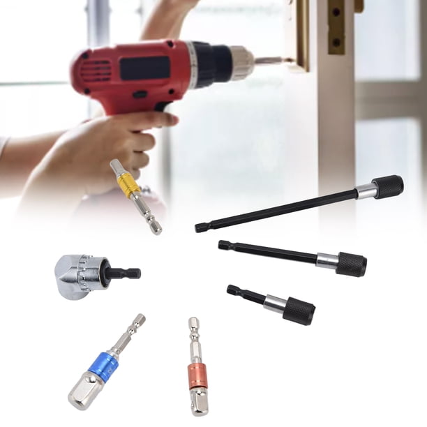 Herramientas Manuales Eléctricas De Grado De Impacto, Juego De Adaptadores De Broca Livianos, 7 Piezas Magnéticas De 105 Grados Para Destornilladores De Tuercas Para Sierras