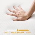 thumbnail image 2 of Beddle 4 inches Folding Queen Size Memory Foam Mattress with Cover,Tri-fold Portable Mattress Topper for Guest Bed,Camping, 2 of 6
