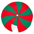thumbnail image 2 of Fennco Styles Candy Cane Design Christmas Tree Skirt 54" Round - Red & Green Tree Skirt for Home, Holiday Tree, Indoor Outdoor and Special Occasion, 2 of 3