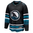 thumbnail image 2 of Men's Fanatics Black San Jose Sharks Alternate Premier Breakaway Jersey, 2 of 3