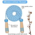 thumbnail image 4 of Jump Rope Kids, 7ft Adjustable Cotton Skipping Rope With Wooden Handle For Boys And Girls Fitness Outdoor Exercise, 4 of 4