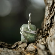 Aquamarine Gemstone Pendant Necklace - Natural Crystal Healing | Stone of Courage | Throat Chakra & Communication Aid | 18-22 Inch Adjustable Cord - With a Premium Carrying Pouch - Best Crystal Gifts