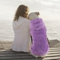 thumbnail image 7 of ZDM Fuzzy Dog Hoodie Dog Sweaters for Large Dogs Soft Double-Sided Plush Fleece Pet Sweater Pet Clothes Coats Hoodie Sherpa Hooded Sweatshirt(Coffee-XXL), 7 of 7
