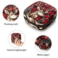 thumbnail image 3 of Sanitary Napkin Storage Bag for Girls Women, Portable First Period Pads Bag Tampons Holder Girls Travel Makeup Bag, Large Capacity Christmas Deer Red Plaid Xmas Tree Snow Snowflake, 3 of 6