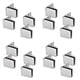 thumbnail image 1 of Bisagras para Puertas de Vidrio de 16 Bisagras Bisagras para Puertas de Gabinetes de Vidrio Bisagras para Vitrinas de Vidrio, 1 of 5