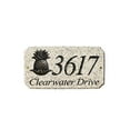 thumbnail image 2 of QualArc EXE-4702-AL-PA 9 in. StoneMetal Pineapple Logo Rectangle Solid Granite Address Plaque in Autumn Leaf Color, 2 of 3