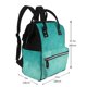 thumbnail image 2 of Disketp Teal Turquoise1 Mochila de Pañales de Gran Capacidad con Múltiples Bolsillos, Mochila de Viaje Multifuncional para Bebé, Unisex, Moderna y Resistente, 2 of 6