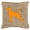 Orange, variant on Pointer Burlap and Orange Indoor & Outdoor Decorative Fabric Pillow - 18 x 18 in.
