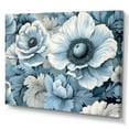 thumbnail image 2 of Designart "The Bliss Of Blue And Grey Poppies" Flowers Wall Art Living Room, 2 of 7