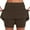 Brown, variant on Lmnyox Women's Skirts Summer High Waist Tennis Skorts Lightweight Athletic Running Skirts with Shorts Underneath
