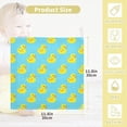 thumbnail image 2 of SKYSONIC 3 PCS Seamless Pattern Duck Baby Muslin Washcloths, Soft Absorbent Face Towel Burp Cloths Cotton Bath Wipes Infant Wash Cloth for Newborn Boys Girls, 2 of 7