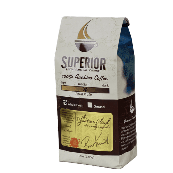 Superior Coffee Signature Blend - Whole Bean Coffee | 12oz Bag