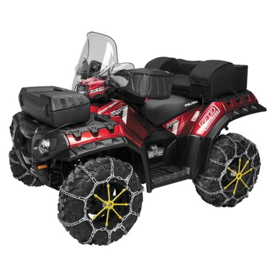 QuadBoss V-Bar Tire Chain Silver XL ATV-XL