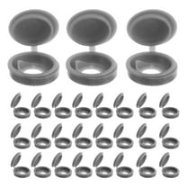 Tineasur 200Pcs Light Grey Plastic Decorative Screw Covers for Home Improvement and Projects