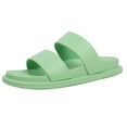 thumbnail image 2 of Soda Women's Comfort Slides Double Strap EVA flat Sandals, Green, 9 M US, 2 of 4