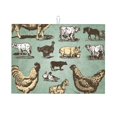 thumbnail image 1 of Balery Vintage Farm Animals Alfombrilla de Secado para Cocina, 18x24 Pulgadas, Súper Absorbente para Platos y Encimeras, 1 of 7