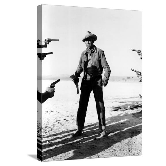 Art.com The Man From Laramie, James Stewart, 1955 Stretched Canvas Print Wall Art, 18" x 24"