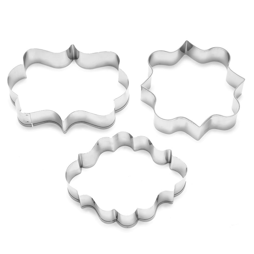 NEW Basic Metal Shapes 6 pc Metal Cookie Cutter Set from Wilton #1235 