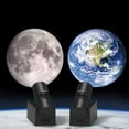 thumbnail image 2 of Terre Lune Projection Lampe Planète Projecteur Usb Rechargeable Fond Atmosphère Lumières Photo Accessoires, 2 of 8