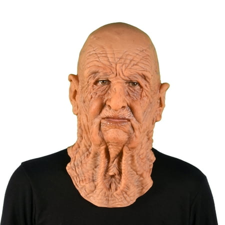 Zagone Studios Supersoft Dead On Arrival Old Man Latex Halloween Adult Costume Mask (one size)