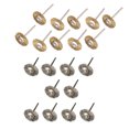 thumbnail image 1 of 20 Pcs Brosses à Fil Brosse à Disque Brosse Ronde Diamètre 25Mm pour - 10 Pcs Acier Inoxydable & 10 Pcs Laiton, 1 of 10