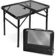 thumbnail image 1 of Foldable Camping TavleSmall Folding Camping Table for Barbecue2 Height AdjustmentsDesktop Metal Grill TableEasy to Clean, 1 of 4