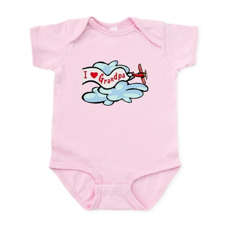 

CafePress - I Love Grandpa Airplane Baby/Toddler Bodysuit - Baby Light Bodysuit Size Newborn - 24 Months