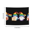 thumbnail image 6 of Zufioo Happy Pride Gnome Print Wall Decoration Tapestry 29x37in, Indoor Outdoor Dormitory Background Decoration Wall Hanging Home Furnishings, 6 of 8