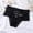 Black, variant on JUSLIO Womens Underwear Lace Briefs High Waisted Bow Soft Panties Black L