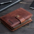 thumbnail image 4 of Xingzhi Compact Leather Wallet With Multiple Pouches Stylish And Practical Suffice Daily Cowskin Men Wallet coffee, 4 of 6