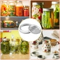 thumbnail image 4 of 20 Pcs Regular Mouth Canning Lids, Regular Mouth mason jar lids, Stainless Steel Lids for Mason Jar with Silicone Seals Rings(70mm), 4 of 6