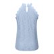 thumbnail image 5 of Moda Mujer Sólido Halter Sin mangas Encaje Hollow Out Tank Tops Camiseta Blusa Pompotops lopia991024, 5 of 8