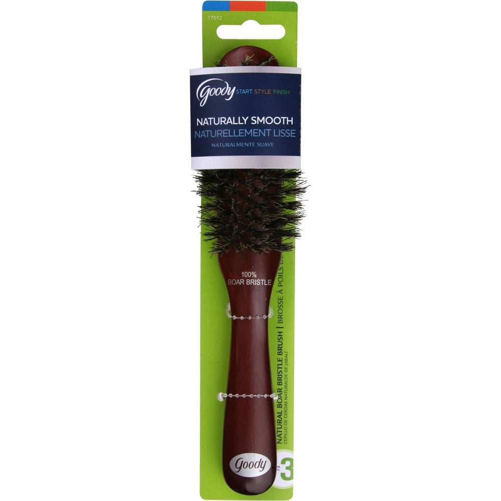 Goody Boar Brush, Naturally Smooth Style, 100 Boar Bristles, 1 Ct