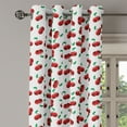 thumbnail image 2 of Ambesonne Fruits Grommet Curtain, Vibrant Cherries Summer, 50" x 72", Hunter Green Coconut, 2 of 6