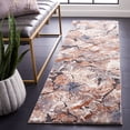 thumbnail image 2 of SAFAVIEH Cyrus Augustin Abstract Shag Runner Rug, Gray/Rust, 2'2" x 7'9", 2 of 11