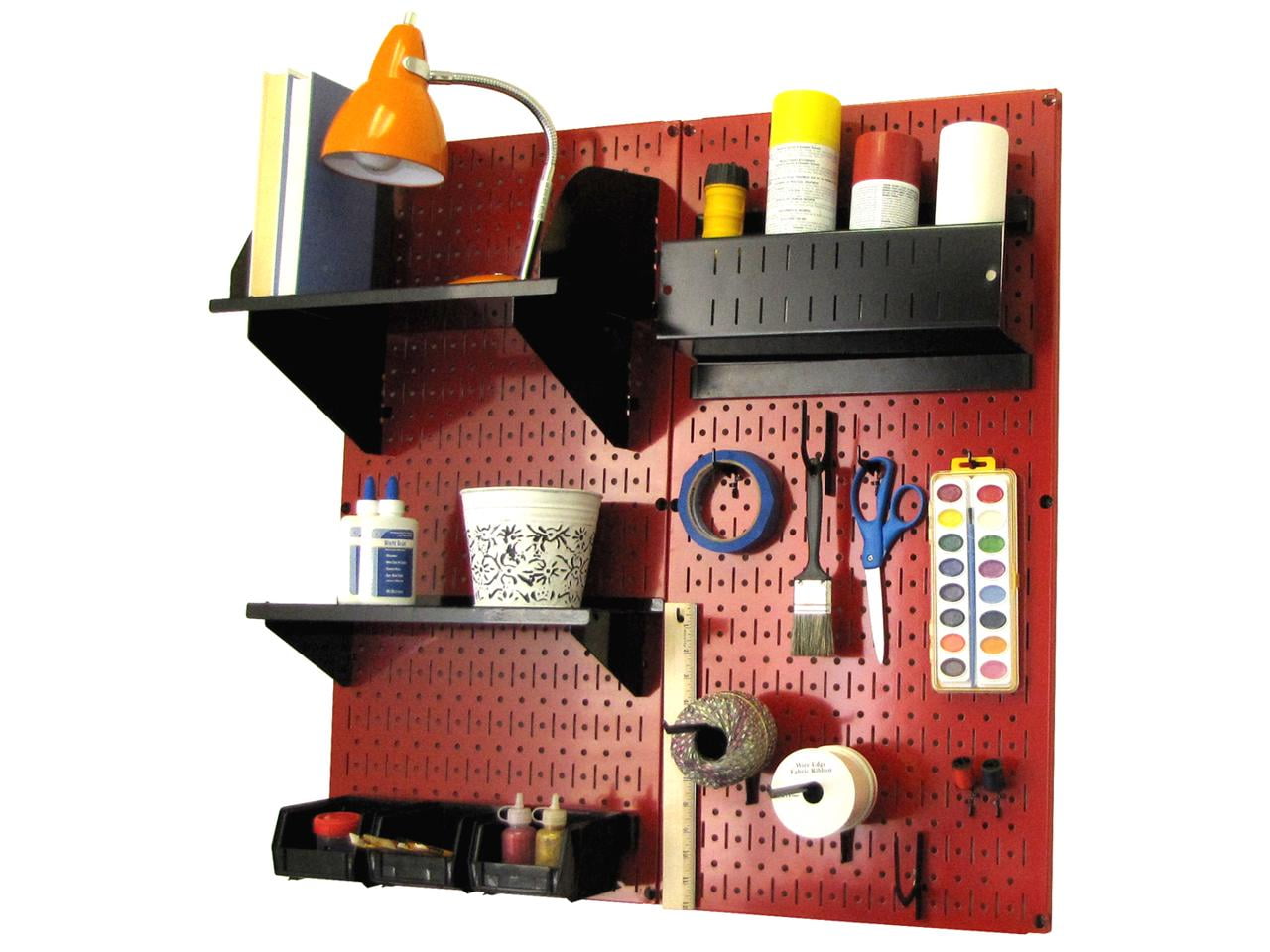 Wall Control Pegboard Hobby Craft Pegboard Organizer Storage Kit with