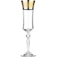 thumbnail image 4 of Glasstar 6 Oz Versailles Lead-Free Crystal Patterned Champagne Flutes, Wedding Gift, Gift for Anniversary, Set of 6, 4 of 4