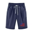 thumbnail image 2 of Linen Shorts for Women,Bermuda Shorts for Women Plus Size Cotton Linen Bermuda Shorts Wide Leg Solid Color Loose Beach Shorts with Pockets, 2 of 6