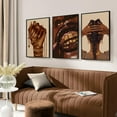 thumbnail image 3 of Black Girl Wall Art African American Woman Canvas Wall Decor Black Women Fashion Poster American Girl Abstract Pictures African People Art Prints for Bedroom Living Room Unframed, 3 of 6