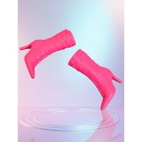 Lol Surprise doll OMG Bartz Doll Shoes Pink Mid-Calf Boots NICE