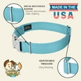 thumbnail image 6 of Country Brook Petz® Premium Nylon Dog Collar with Metal Buckle for Small Medium Large Breeds (Large, 1 Inch, Ocean Blue), 6 of 6