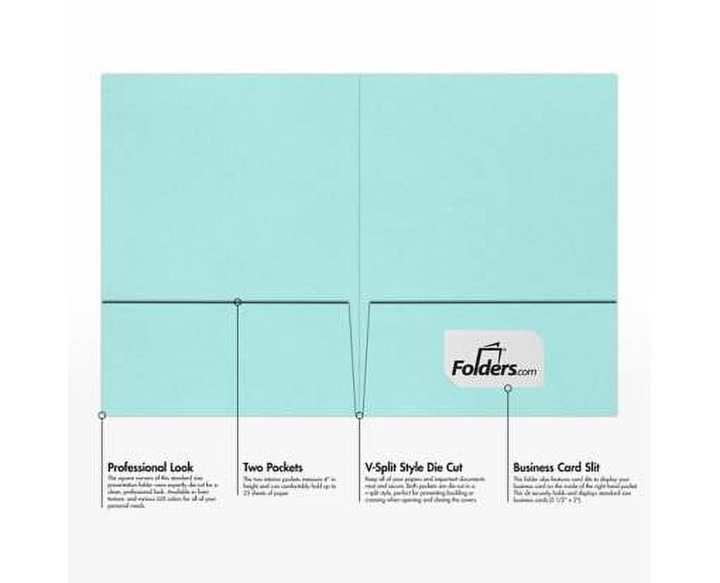 Luxpaper 9 X 12 Presentation Folder, Seafoam Green, 250/Pack